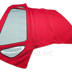 Handmade Nissan 300ZX 1993-1995 With Plastic Window Made From Haartz Red Stayfast Canvas