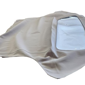 Handmade BMW Z3 1996-2002 Convertible Soft Top Replacement & Plastic window Haartz Grey/Beige German Made Automobile Canvas Topping