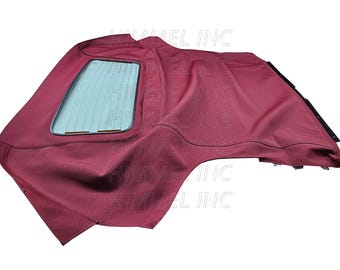 Handmade Toyota MR2 Spyder Spider Convertible Soft Top & Glass Window Bordeaux American Made Automobile Canvas Topping