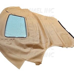 Handmade TOYOTA MR2 Spyder Spider Convertible Soft Top & Glass Window Haartz 1414 Tan Cabrio Original Vinyl