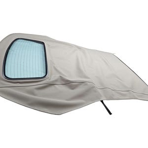 Handmade Audi A4 Convertible Soft Top With Heated Glass window in Haartz Grey Beige German Made Canvas