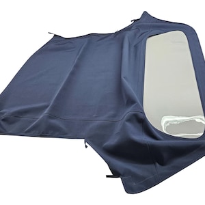 Handgemaakte Porsche Boxster 986 softtop-vervanging gemaakt met door D.O.T. goedgekeurd plastic venster 1997-2002 blauw Amerikaans gemaakt autocanvas