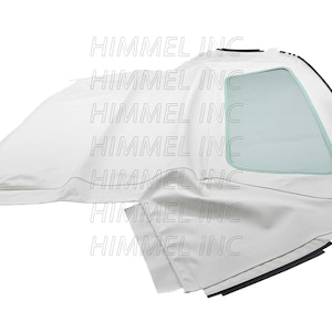 Handmade Mercury Capri Convertible soft Top & Plastic Window 1990-1994 Made From Haartz White Original Grain Vinyl