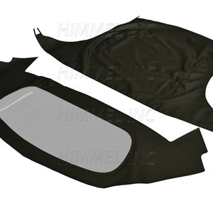 Handmade Toyota Celica 1987-1989 Convertible Soft Top Replacement Made From Haartz Stayfast Black American Made Automobile Canvas