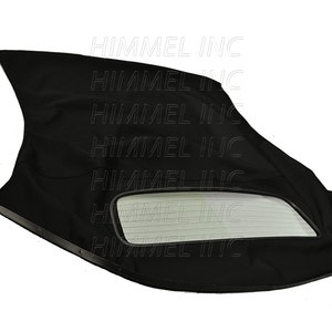 Capote in tela convertibile Audi TT 2000-2006 realizzata a mano con finestrino in vetro realizzata in tela americana per automobile Stayfast Haartz nera