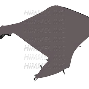 Handmade Mercedes CLK W209 2004-2009 Convertible Soft Top Replacement Made From Haartz Gray German Canvas