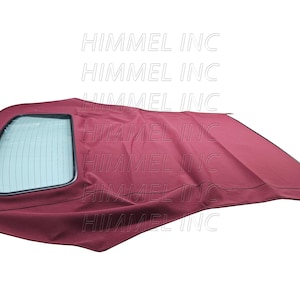 Handmade R52 Mini cooper Soft Top With D.O.T Approved Heated Glass window 2003-2008 Made From Haartz Burgundy American Automobile Canvas