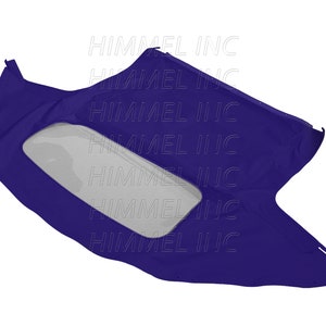 Handmade MAZDA MIATA Convertible Soft Top & DOT Approved Plastic Window Blue Cabrio 1990-2005
