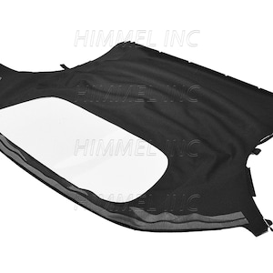 Handgjord PORSCHE 996 1999-2001 Cabriolet Sufflett & Plastfönster Haartz Svart Tysk Canvas OEM Material