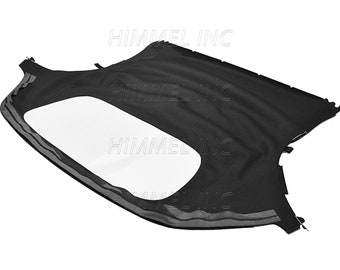 PORSCHE 996 1999-2001 capote convertible et fenêtre en plastique fabriquées à partir de toile automobile américaine noire Stayfast Haartz