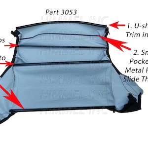 Handmade BMW E36 3-Series 1994-1999 Headliner For Convertible Models only (the inner part)(Lookalike Budget friendly alternative Material)