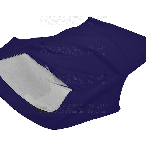 BMW E36 3-Series 1994-1999 Convertible Soft Top & Plastic window Blue American Automobile Vinyl Topping