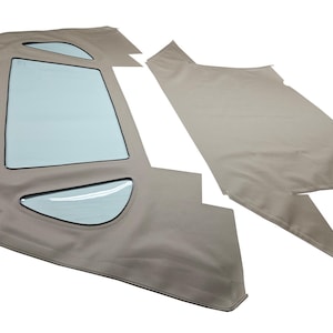 Handmade Mercedes R129 SL Convertible Soft Top 1990-2002 Haartz Grey Beige German Canvas Cloth