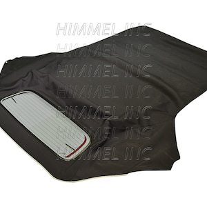 Handmade R52 Mini Cooper Convertible top With heated Glass window 2003-2008 Black American Made Automobile Canvas