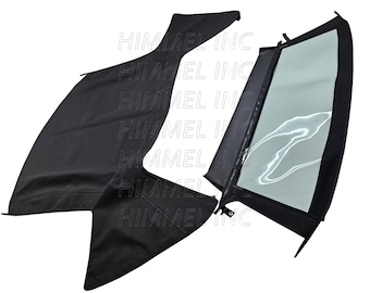 Handmade Alfa Romeo GTV Spider convertible Soft Top Replacement 1995-2003 Haartz Black Vinyl