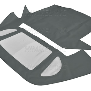 Handmade Mercedes R129 SL Convertible Soft Top 1990-2002 Made From Haartz Grey German OEM Canvas Cloth