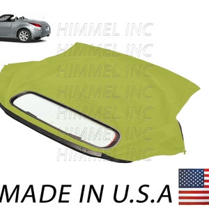 Handmade Nissan 350Z Convertible Soft Top & Heated Glass Window Made From Stayfast American Made Automobile Canvas