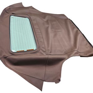 Handmade Toyota MR2 Spyder Spider Soft Top & Glass Window Haartz Milk Chocolate Brown Haartz German Made Automobile Canvas Topping