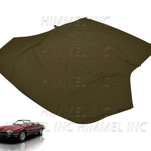 Handgemaakte Jaguar XJS cabriolet softtop 1989-1996 nieuw bruin in Amerika gemaakt autocanvas