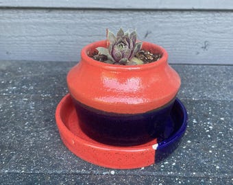 Handmade Planter & Tray