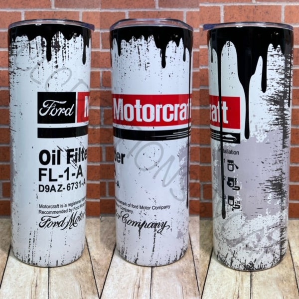 Motorcraft Oil Filter Tumbler Wrap Etsy
