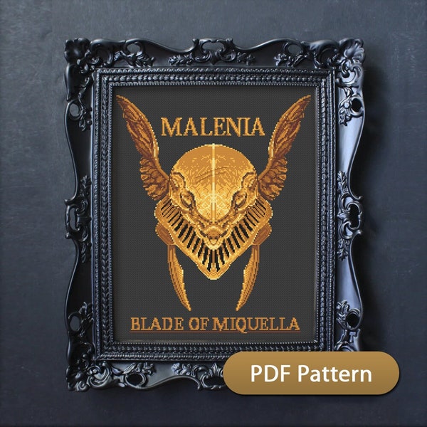 Malenia, Blade of Miquella - Elden Ring - Cross Stitch Pattern PDF Downloadable
