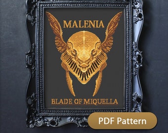 Malenia, Lame de Miquella - Elden Ring - Modèle de point de croix PDF téléchargeable