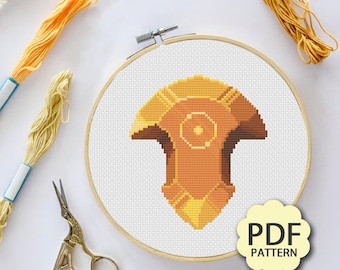 Azem's Crystal - FFXIV Endwalker - Cross Stitch Pattern PDF Downloadable