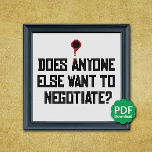 Anyone Else Want to Negotiate - The Fifth Element - Cross Stitch Pattern PDF Downloadable
