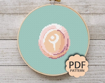 Mago Blanco - FFXIV FF14 Job Stone - Patrón de punto de cruz PDF descargable