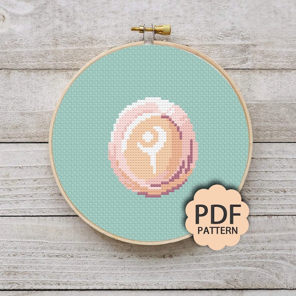 White Mage - FFXIV FF14 Job Stone - Cross Stitch Pattern PDF Downloadable