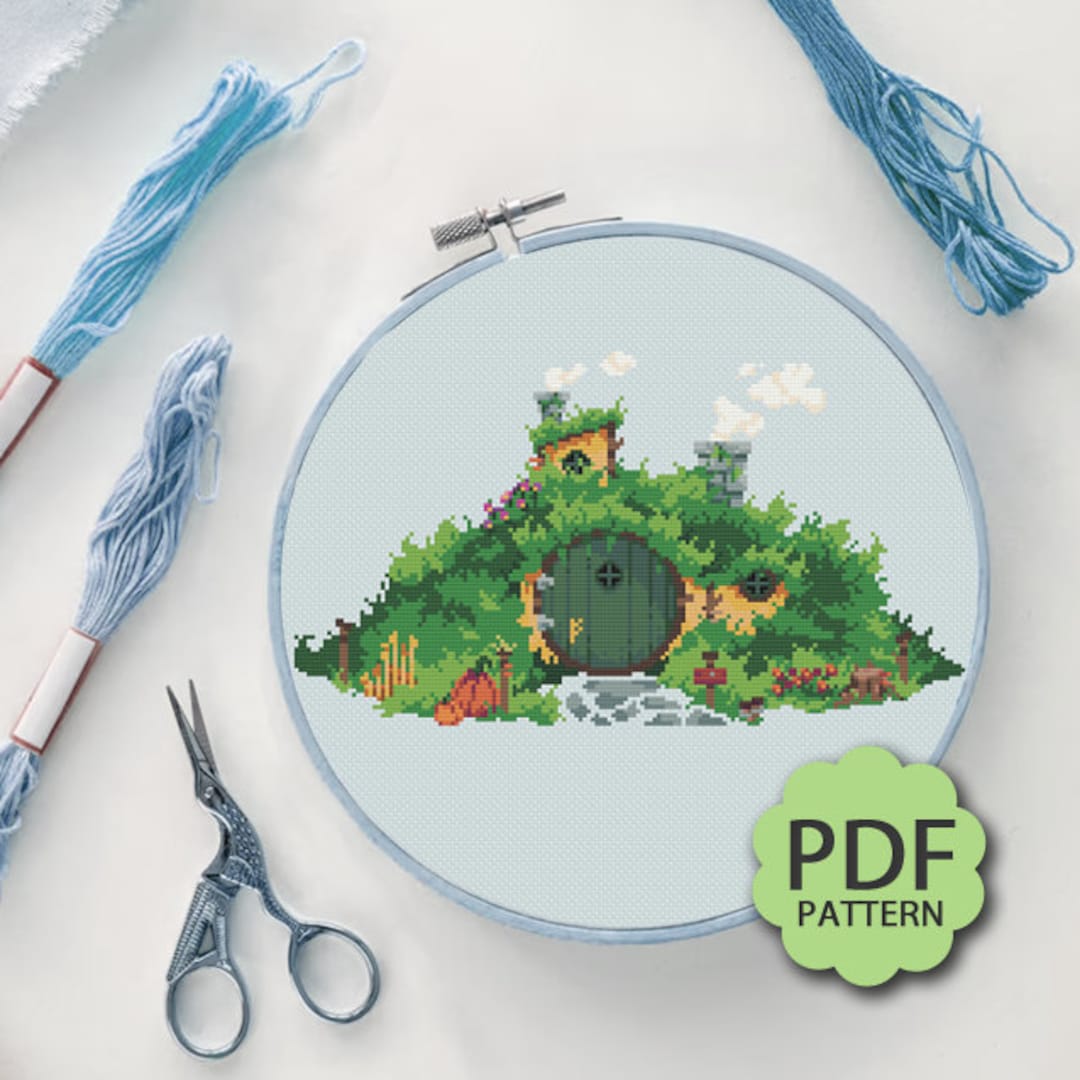 Hobbit House - Lord of the Rings - Cross Stitch Pattern PDF ...