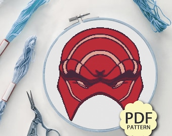 Hade's Mask - FFXIV Endwalker - Cross Stitch Pattern PDF Downloadable