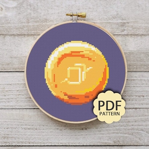 Astrologian - FFXIV FF14 Job Stone - Cross Stitch Pattern PDF Downloadable
