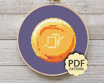 Astrólogo - FFXIV FF14 Job Stone - Patrón de punto de cruz PDF descargable