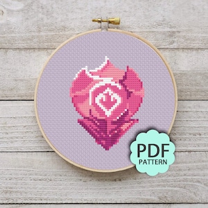 Dancer - FFXIV FF14 Job Stone - Cross Stitch Pattern PDF Downloadable