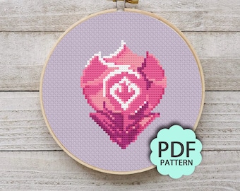 Bailarina - FFXIV FF14 Job Stone - Patrón de punto de cruz PDF descargable