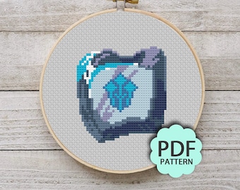 Sage- FFXIV FF14 Job Stone - Patrón de punto de cruz PDF descargable