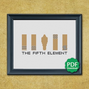 The Elements - The Fifth Element - Cross Stitch Pattern PDF Downloadable