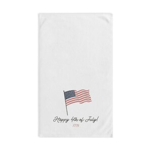 Patriotic Hand Towel, 4th of July Americana Kitchen Decor, Unique Gift, USA Flag Towel, Holiday Accessories, Patriotic Decor Towel,