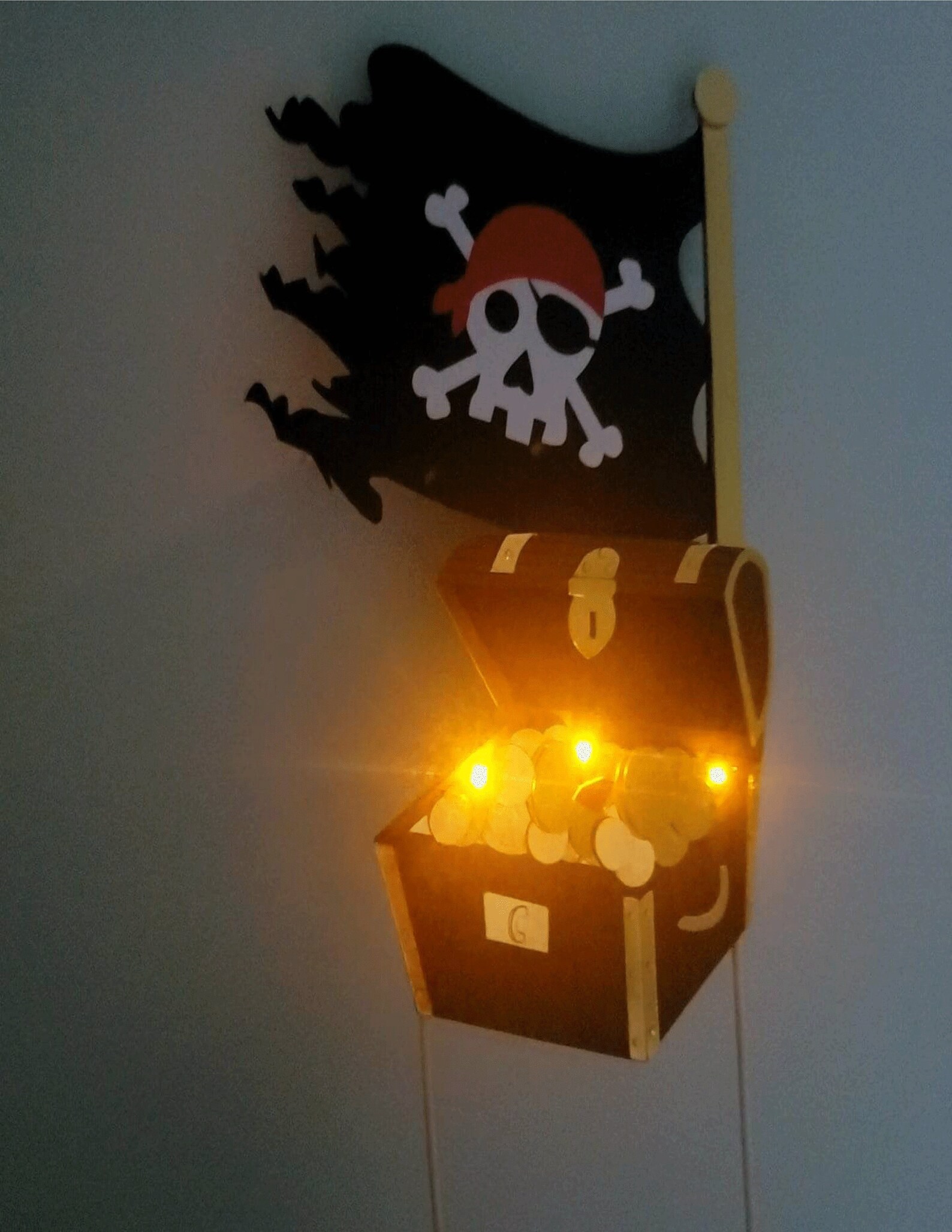 Pirate's Treasure Chest Cake Topper, Pirate Cake Topper, Perfect for a
