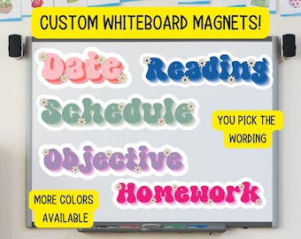 Classroom magnet Custom Magnet for whiteboard teacher magnet school subject personalized magnetic whiteboard blackboard back to school