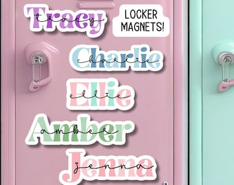 Custom name Magnet, personalized magnet, name magnet, locker magnet, fridge magnet, kids name magnet, locker decor, School locker magnet