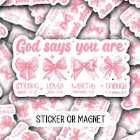 Jesus Fan Club Ticket Sticker, Pink Ticket Design, Christian Vinyl ...