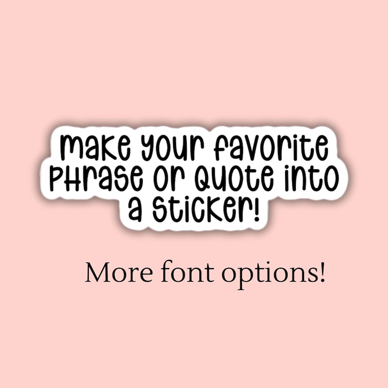 Text Stickers - Etsy