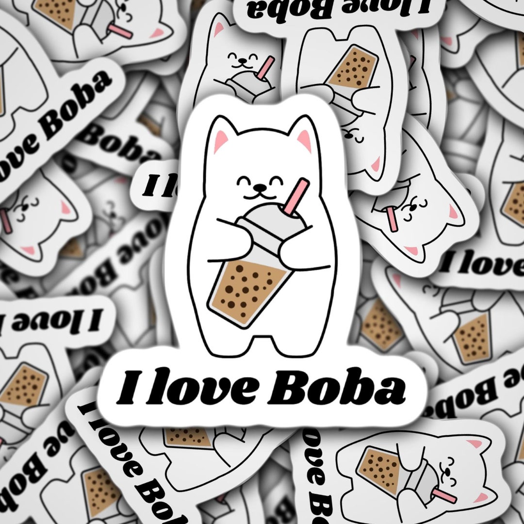 Boba Bubble Tea Sticker, for Waterbottles & Laptops, Journals, Boba ...