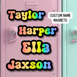 Custom name Magnet personalized magnet name magnet locker magnet fridge magnet kids name magnet locker decor School locker magnet cruise