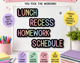 Custom Classroom Magnet: Personalized Whiteboard Teacher Gift