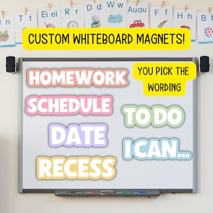 Classroom magnet Custom Magnet for whiteboard teacher magnet school subject personalized magnetic white board blackboard back to school
