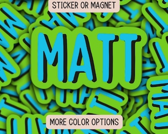 Custom name sticker kids name sticker personalized sticker Locker Magnet Water bottle name sticker boys name sticker girls name sticker